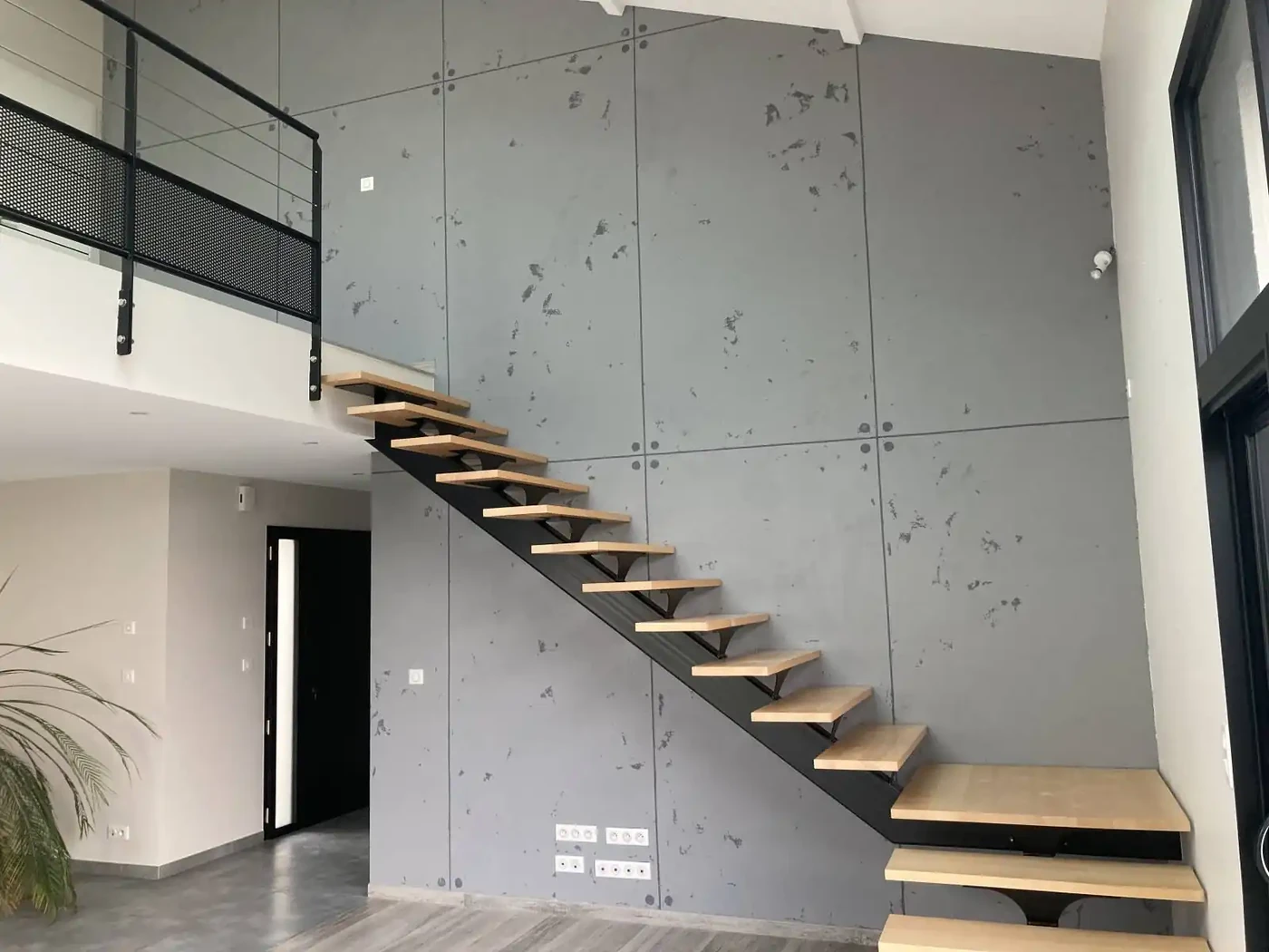 Enduit déco effet béton banché 