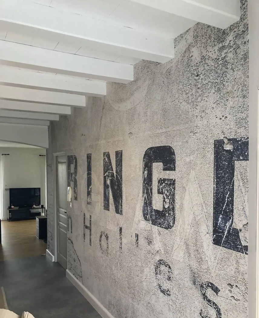 Papier peint effet trashwall