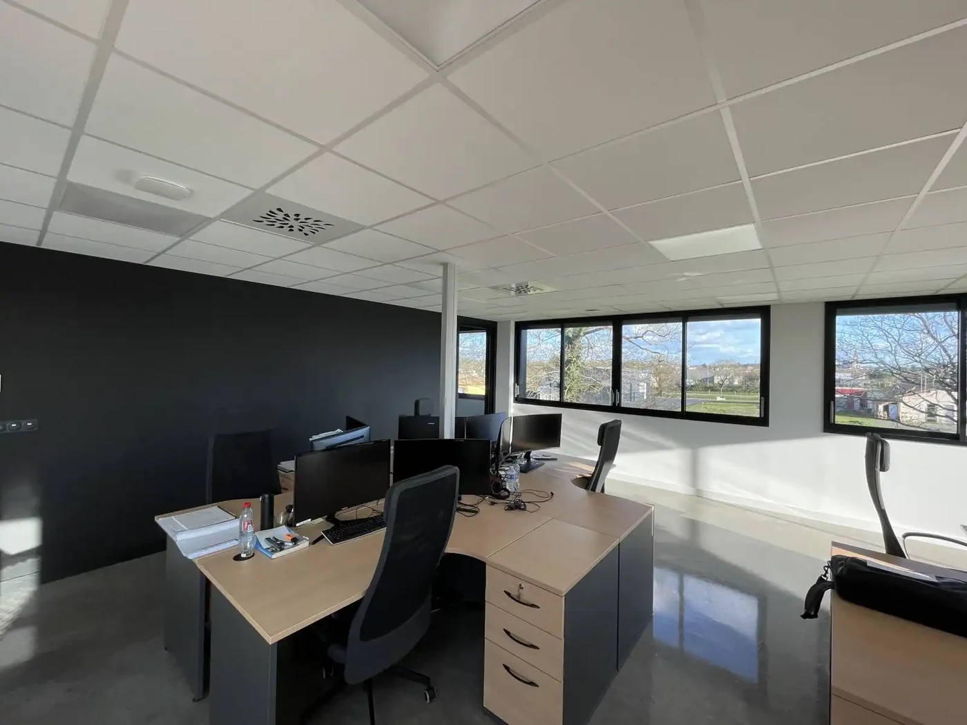 Peintures des murs pour ce bureau d’étude